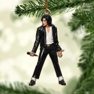 Michael Jackson Custom Shape 2-side Printed Acrylic Ornament - HOATT21111