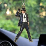 Michael Jackson Custom Shape 2-sided Acrylic Car Ornament – HOATT21210
