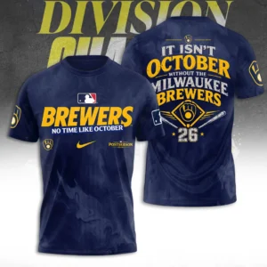 Milwaukee Brewers 2026 NL Central Division Champions 3D Apparel - TANTN25613