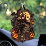 Ozzy Osbourne Custom shape 2-sided Acrylic Car Ornament – HOATT20951