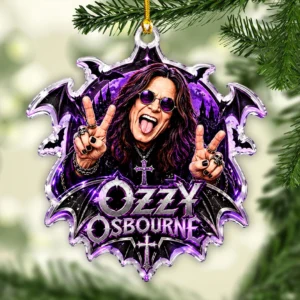 Ozzy Osbourne Custom Shape 2-side Printed Acrylic Ornament - GNE8805