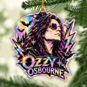 Ozzy Osbourne Custom Shape 2-side Printed Acrylic Ornament - GNE8806