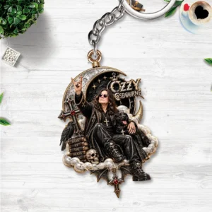 Ozzy Osbourne Custom Shape 2-sided Keychain - HOATT20881