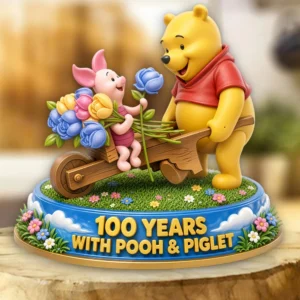 Winnie-the-Pooh 100th Anniversary Custom Shape Acrylic Plaque - TMTHU9167