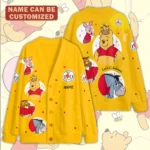 Personalized Winnie-the-Pooh 100th Anniversary Knitted V-neck Cardigan – TMTHU9166