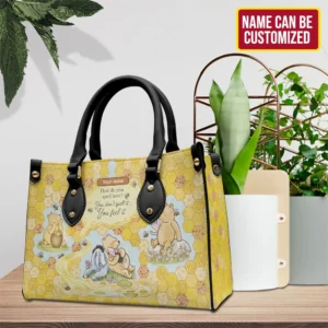 Personalized Winnie-the-Pooh Leather HandBag - TMTHU9327
