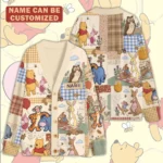 Personalized Winnie-the-Pooh Knitted V-neck Cardigan – TMTHU9318