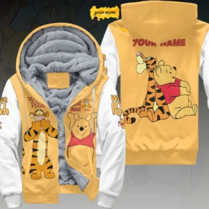 Personalized Winnie-the-Pooh 100th Anniversary 3D Fleece Zip Hoodie - HOATT21084