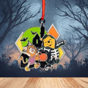 Winnie-the-Pooh x Halloween Custom Shape 2-side Printed Acrylic Ornament - GNE8851