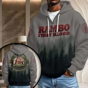 Rambo 45th Anniversary 2027 3D Unisex Waffle Hoodie - TANTN25469