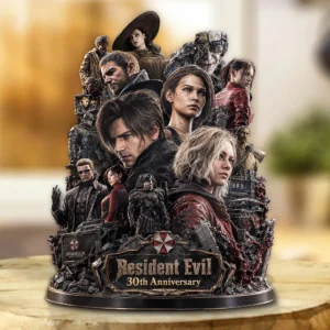 Resident Evil 30th Anniversary Custom Shape Acrylic Plaque - GNE8752