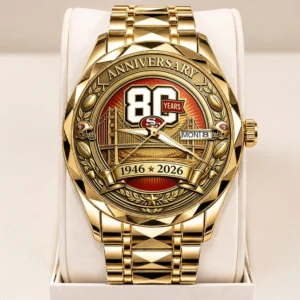San Francisco 49ers 80th Anniversary Alloy Luxury Quartz Watch - TANTN25586