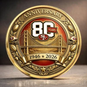 San Francisco 49ers 80th Anniversary Commemorative Coin - TANTN25585