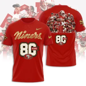 San Francisco 49ers 80th Anniversary 3D Apparel - TANTN25584