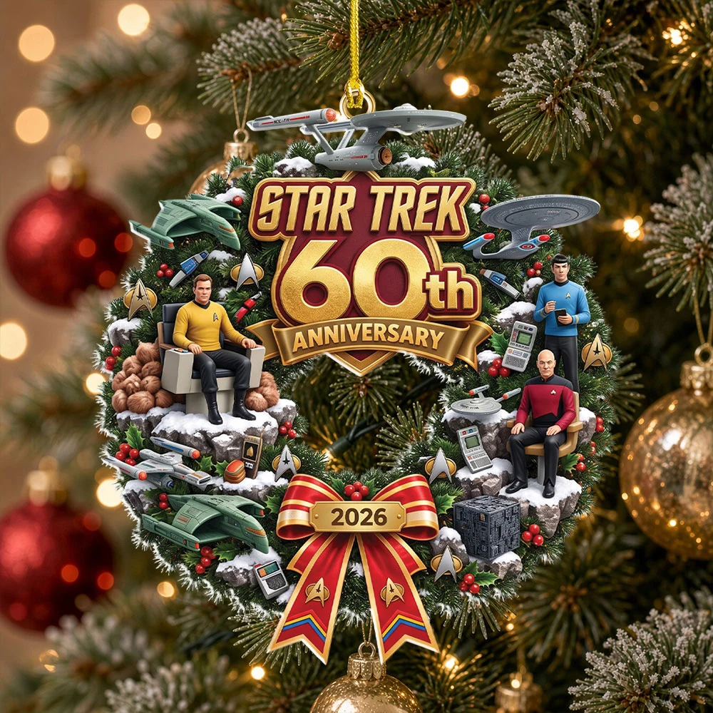 Star Trek 60th Anniversary Custom Shape 2-side Printed Acrylic Ornament - TMTHU9685