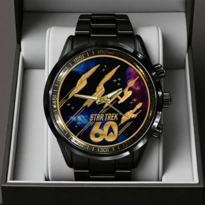 Star Trek 60th Anniversary Black Stainless Steel Watch - TMTHU9051