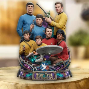 Star Trek 60th Anniversary Custom Shape Acrylic Plaque - TMTHU9193