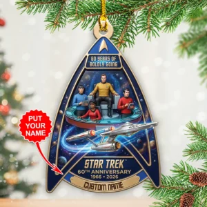 Personalized Star Trek 60th Anniversary Custom Shape 2-side Printed Acrylic Ornament - TANTN25758