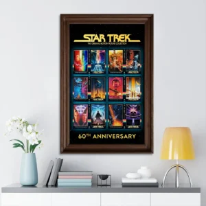 Star Trek 60th Anniversary Rectangle Canvas With Inner Frame - TMTHU9195