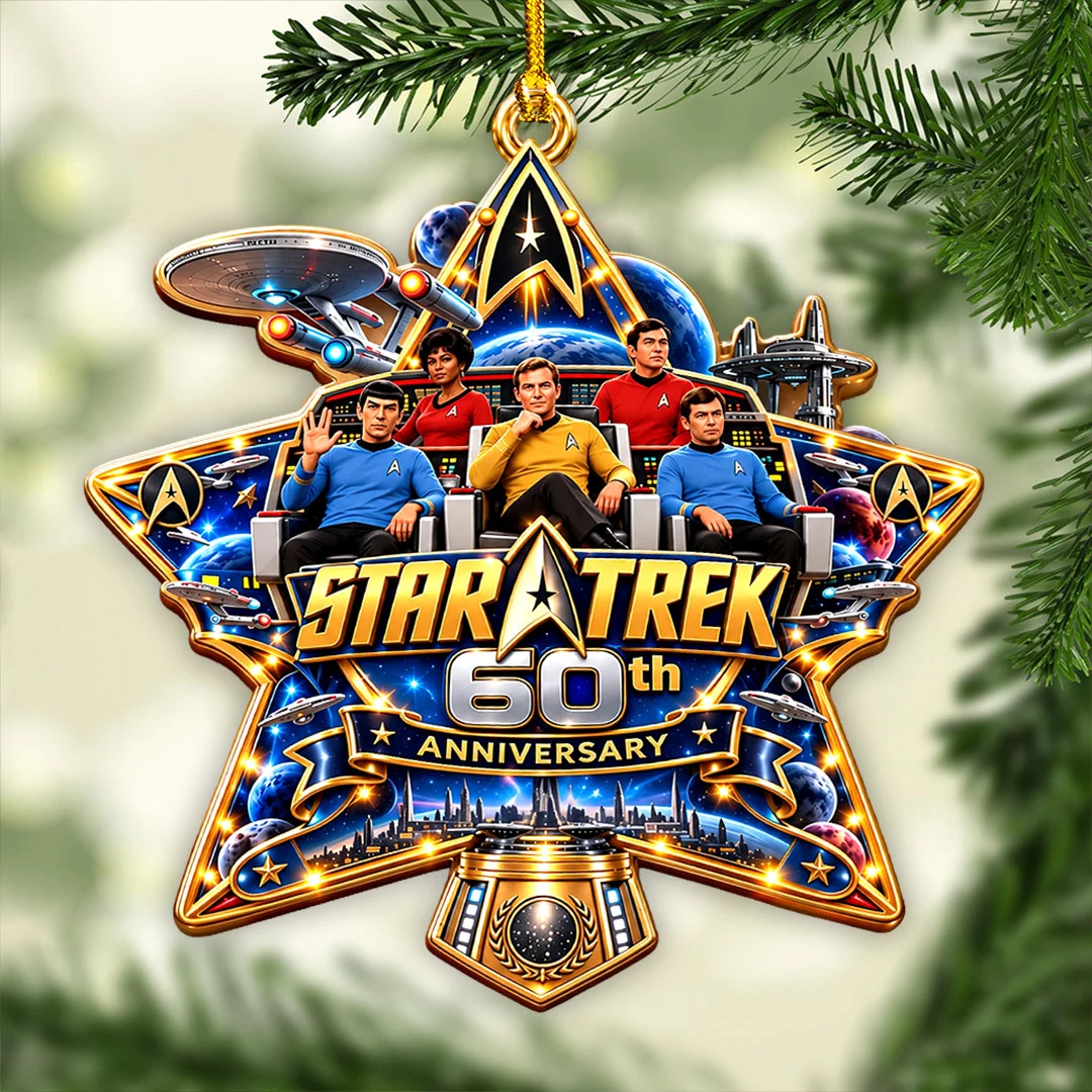 Star Trek 60th Anniversary Custom Shape 2-side Printed Acrylic Ornament - HOATT21374