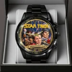 Star Trek VI: The Undiscovered Country 35th Anniversary Black Stainless Steel Watch – TMTHU9190