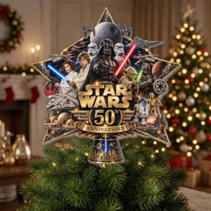 Star Wars 50th Anniversary Christmas Tree Topper - TMTHU9673