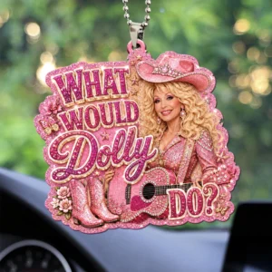 Dolly Parton Custom Shape 2-sided Acrylic Car Ornament - TANTN25344