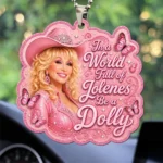 Dolly Parton Custom Shape 2-sided Acrylic Car Ornament – TANTN25346