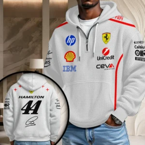 Scuderia Ferrari x Lewis Hamilton Monza Grand Prix 2026 3D Unisex Waffle Hoodie - TANTN25441