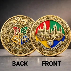 Harry Potter 25 Years of Magic Hogwarts Commemorative Coin - TANTN25589