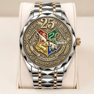 Harry Potter 25 Years of Magic Hogwarts Alloy Luxury Quartz Watch - TANTN25590