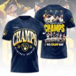 Milwaukee Brewers 2026 NL Central Division Champions 3D Apparel – TANTN25610