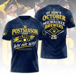 Milwaukee Brewers 2026 NL Central Division Champions 3D Apparel - TANTN25612