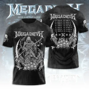 Megadeth Tour 2026 3D Apparel - TANTN25622