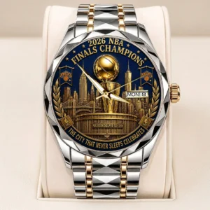 Atlanta Braves x New York Knicks NBA Finals Champions 2026 Alloy Luxury Quartz Watch - TANTN25663