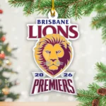 Brisbane Lions 2026 AFL Premiers Custom Shape 2-side Printed Acrylic Ornament – TANTN25804