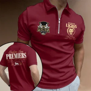 Brisbane Lions 2026 AFL Premiers Zip Polo Shirt - TANTN25808