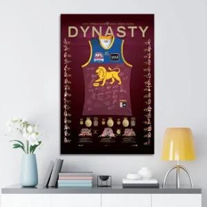 Brisbane Lions 2026 AFL Premiers Canvas With Inner Frame - TANTN25813
