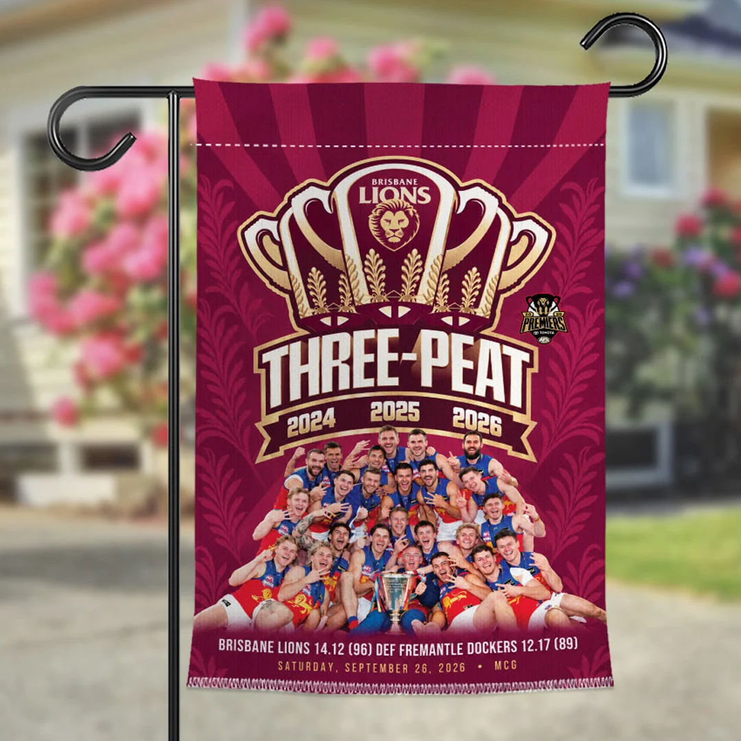 Brisbane Lions 2026 AFL Premiers Double-side Garden Flag - TANTN25870