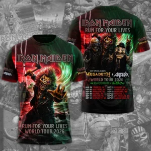 Iron Maiden 2026 World Tour 3D Apparel - TMTHU9073