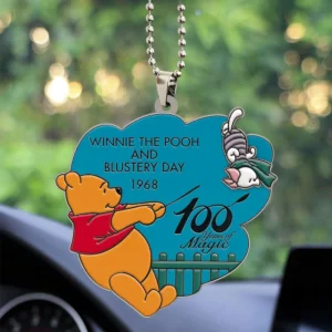 Winnie-the-Pooh 100th Anniversary Custom shape 2-sided Acrylic Car Ornament - GNE8858