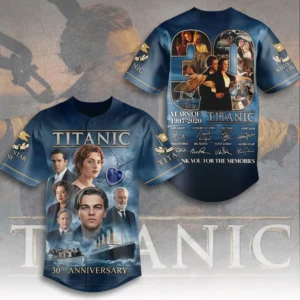 Titanic 30th Anniversary Baseball Jersey - TMTHU9013