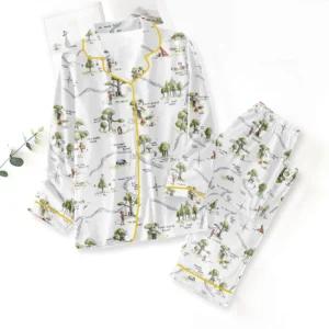 Winnie-the-Pooh Satin Pajama Set with Piping - TMTHU9159