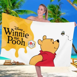 Winnie-the-Pooh 100th Anniversary Rectangle Beach Towel - TMTHU9263