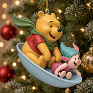Winnie-the-Pooh 100th Anniversary Custom Shape 2-side Printed Acrylic Ornament - TMTHU9164