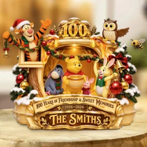 Winnie-the-Pooh 100th Anniversary Custom Shape Acrylic Plaque - GNE8861