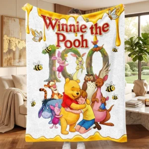 Winnie-the-Pooh 100th Anniversary Fleece Blanket - TMTHU9256