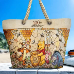 Winnie-the-Pooh 100th Anniversary Hemp Rope Tote Bag - TMTHU9319