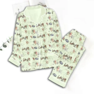 Winnie-the-Pooh Satin Pajama Set with Piping - TMTHU8982