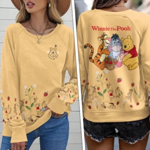 Winnie-the-Pooh Round Neck Raglan Sleeve Sweatshirt – TMTHU9304